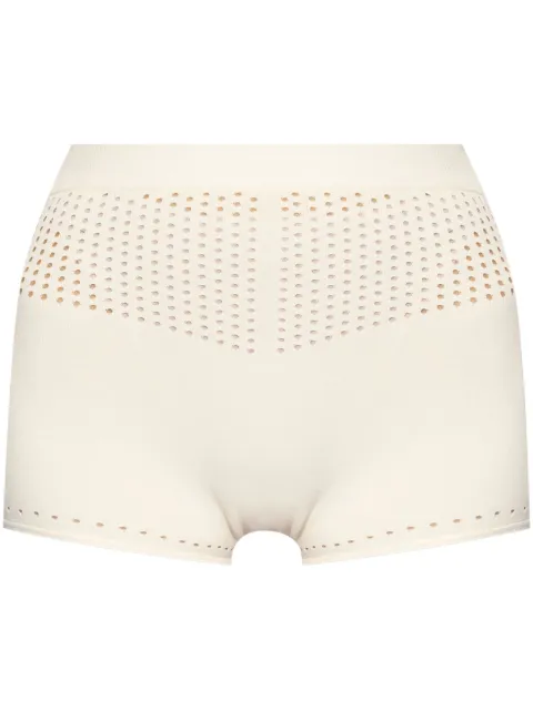 Max Mara perforated high-waisted shorts White 2421336011600