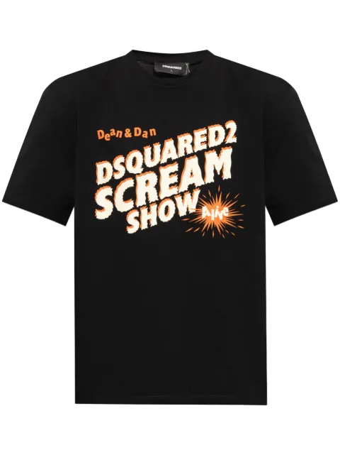 DSQUARED2 Scream Show cotton T-shirt Black S74GD1315D20014