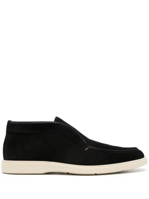 Santoni slip-on suede boots Black MGDT17823TICBSVU