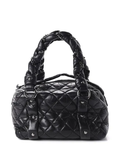 CHANEL Pre-Owned 2006 Lady Braid diamond-quilted tote bag Black CHANEL2006BUBBLESMALLBOWLER