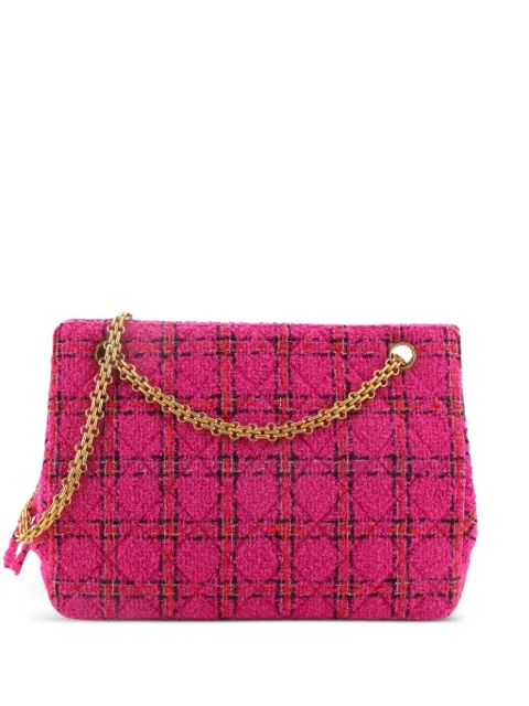 CHANEL Pre-Owned 1994-1996 Reissue tweed shoulder bag Pink CHANEL1994VINTAGEPINKTWEEDCLASSICTOTEBAG