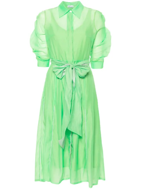 Baruni organza midi dress Green PF2432LM