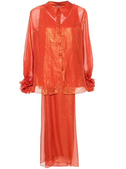 Baruni Ashtar blouse and trousers Orange PF2421OG