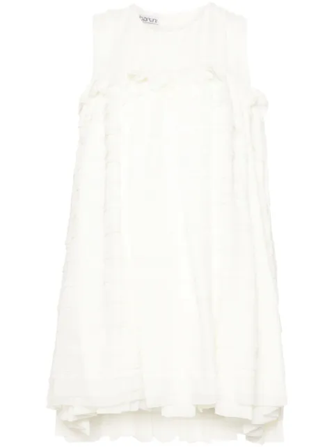 Baruni ruffled mini dress White PF2451WT