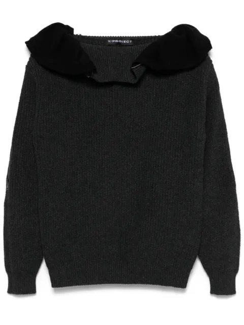 Y/Project zip hooded sweater Grey 206SW008