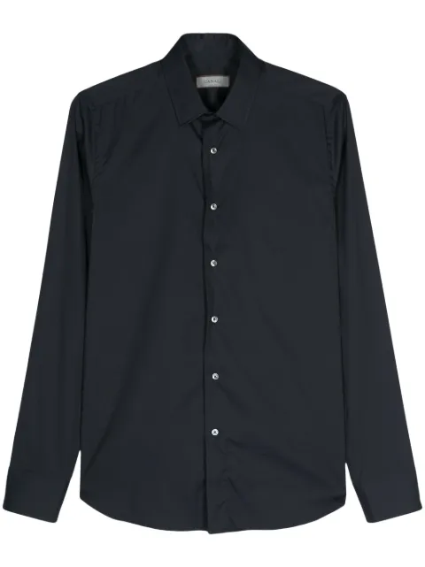 Canali classic-collar long-sleeve shirt Blue CCLX0A1GA03292