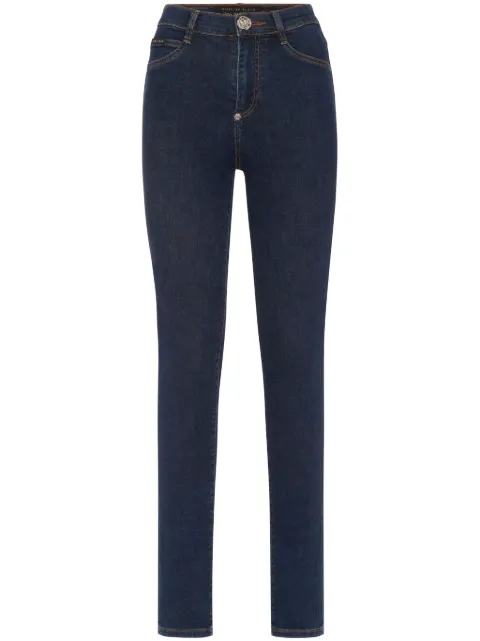 Philipp Plein high waisted jegging trousers Blue AADCWDT2663PDE004N