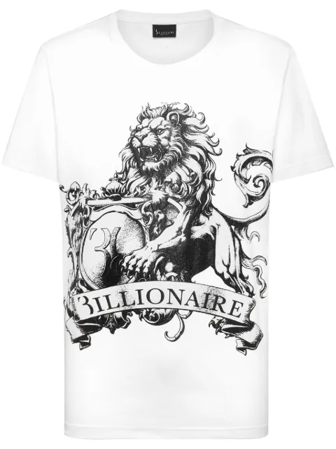 Billionaire SS logo-print cotton T-shirt White OADCMTK7903BTE014N