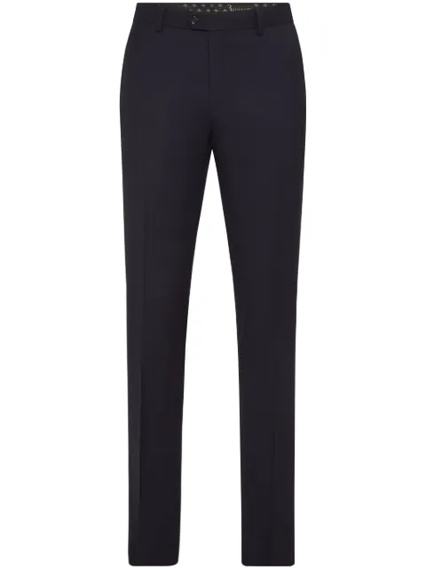 Billionaire flannel tailored trousers Blue OADCMRT1436BTE004N