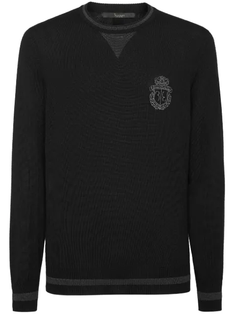 Billionaire logo sweater Black OADCMKO1308BTE004N