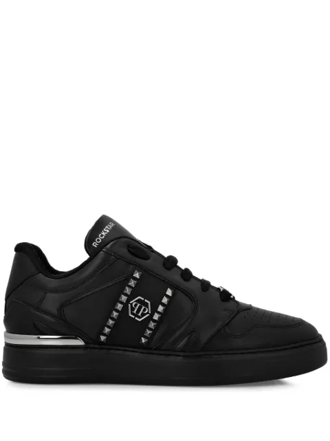 Philipp Plein stud-embellished leather sneakers Black AADSUSC0658PLE010N