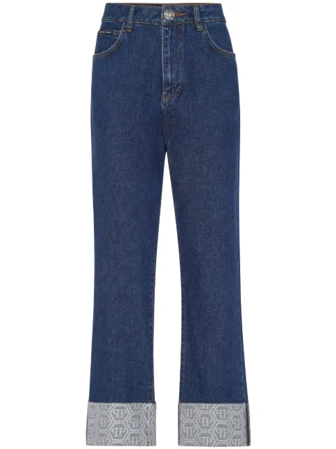 Philipp Plein monogram loose-fit jeans Blue AADCWDT2635PDE004N