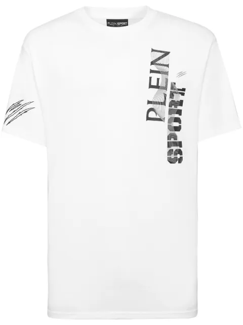 Plein Sport SS Wave logo-print T-shirt White AADCMTK7950STE001N