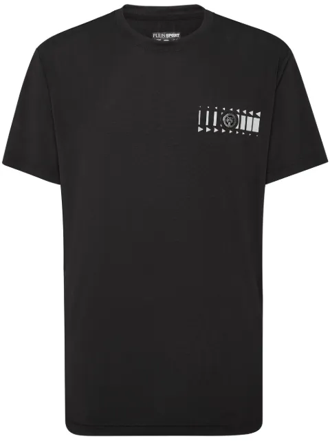 Plein Sport SS Racing logo-plaque T-shirt Black AADCMTK7918STE003N