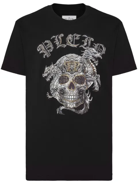 Philipp Plein SS Skull-print T-shirt Black AADCMTK7873PJY002N