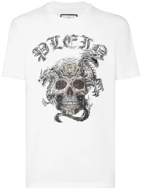 Philipp Plein SS Skull-print T-shirt White AADCMTK7873PJY002N