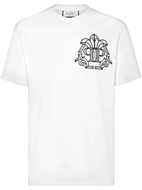 Philipp Plein Skull&Bones T-shirt White AADCMTK7830PJY002N