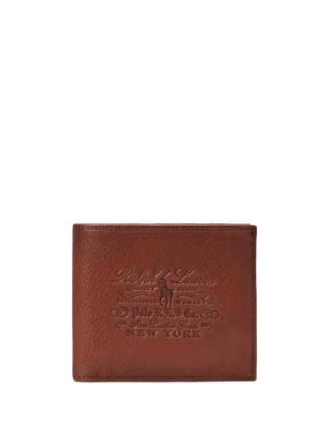 Polo Ralph Lauren medium bi-fold leather wallet Brown 405952091001