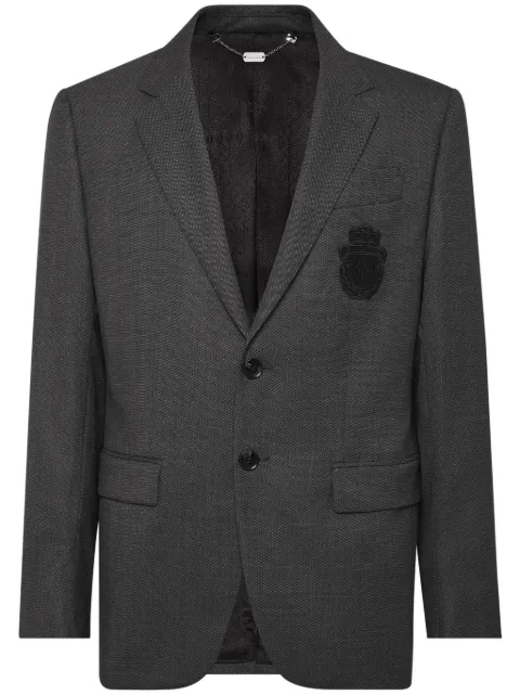 Billionaire single-breasted blazer Black OADCMRF1893BTE004N