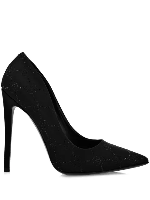 Philipp Plein 105mm Decollete pumps Black AADSWSD0565PTE028N