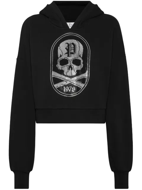 Philipp Plein Skull&Bones hoodie Black AADCWJB1782PJO002N