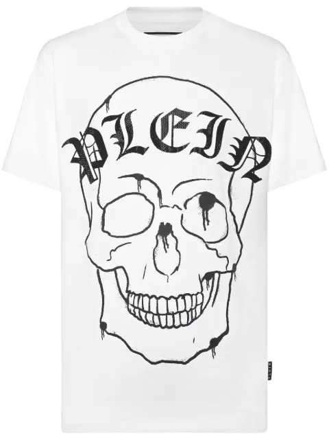 Philipp Plein Skull-print T-shirt White AADCMTK7816PJY002N