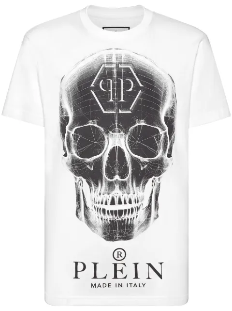 Philipp Plein SS Skull-print T-shirt White AADCMTK7743PJY002N