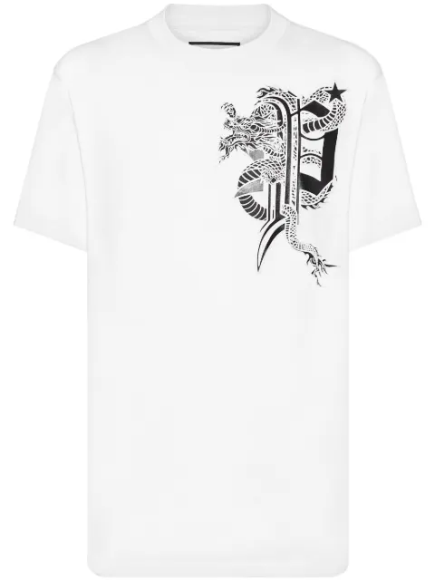 Philipp Plein SS Dragon t-shirt White AADCMTK7718PJY002N