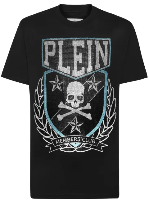Philipp Plein Patch Skull&Bones T-shirt Black AADCMTK7671PJY002N