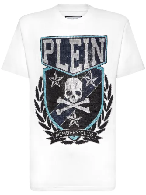 Philipp Plein Patch Skull&Bones T-shirt White AADCMTK7671PJY002N