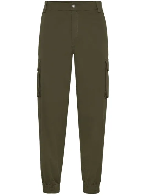 Philipp Plein tapered cargo trousers Green AADCMRT1414PTE004N