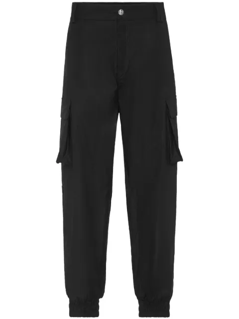 Philipp Plein tapered-leg cargo pants Black AADCMRT1414PTE004N