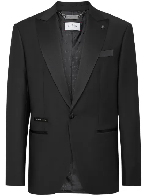 Philipp Plein skull-print blazer Black AADCMRF1880PTE076N