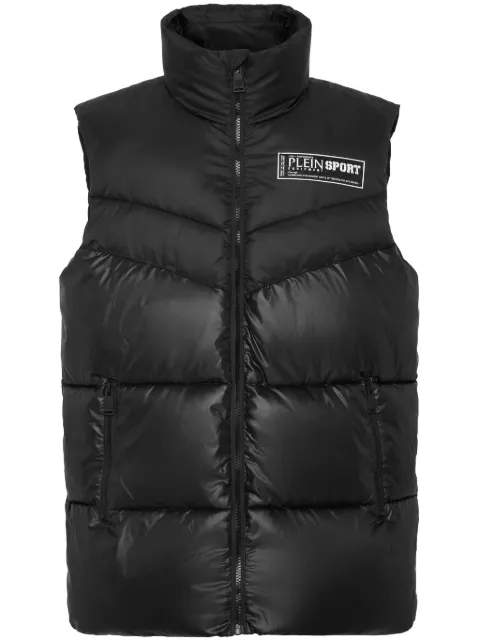 Plein Sport panelled gilet Black AADCMRC0210SXV005N