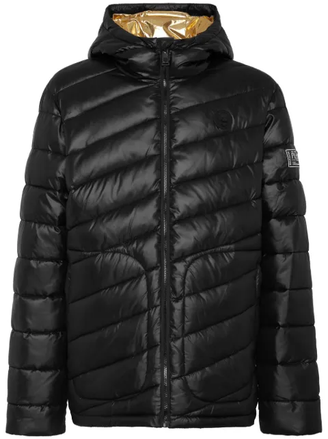 Plein Sport hooded puffer jacket Black AADCMRB2670SXV005N