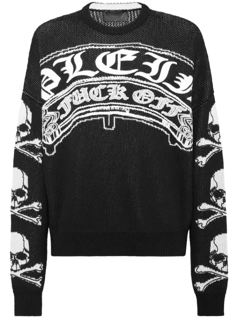 Philipp Plein Gothic Plein jumper Black AADCMKO1432PTE004N