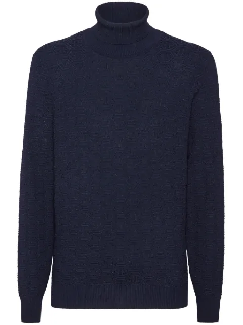 Philipp Plein monogram sweatshirt Blue AADCMKK0287PTE108N