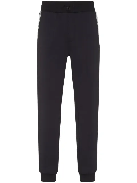 Plein Sport logo-print track pants Black AADCMJT2459STE003N