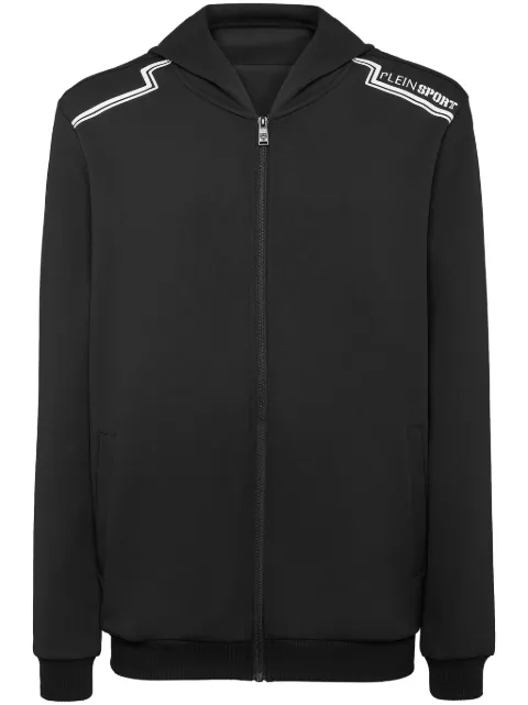 Plein Sport zip-down hoodie Black AADCMJB3558STE003N