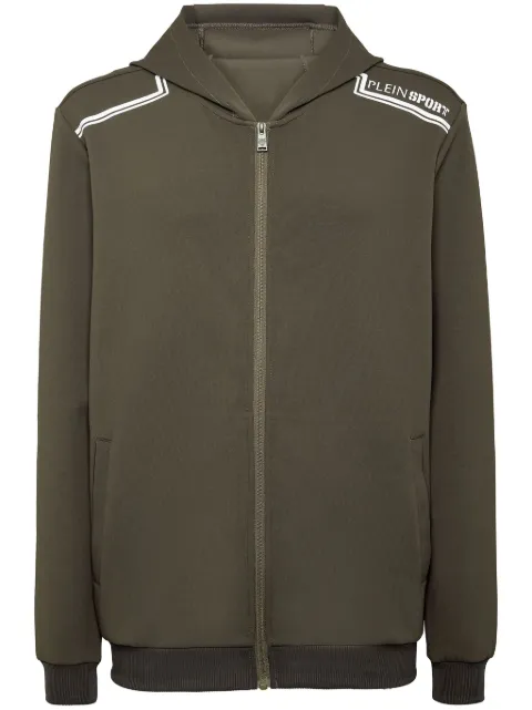 Plein Sport zip-down hoodie Green AADCMJB3558STE003N