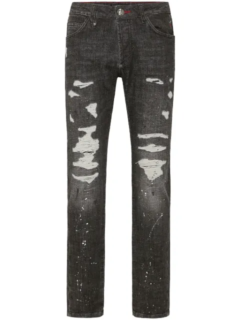 Philipp Plein Skull&Bones jeans Grey AADCMDT3924PDE004N