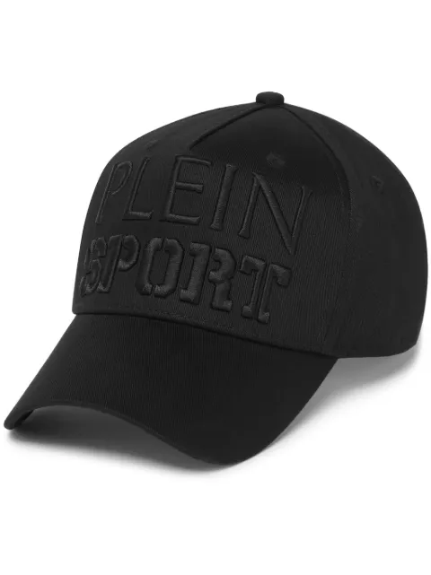 Plein Sport logo-embroidered baseball cap Black AADAUAC0611STE003N