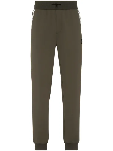 Plein Sport logo-print track pants Green AADCMJT2459STE003N