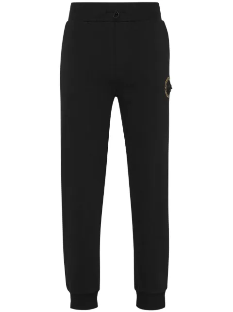 Plein Sport logo-print track pants Black AADCMJT2458STE001N