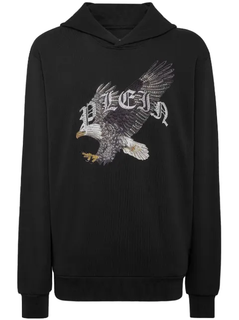 Philipp Plein eagle-print hoodie Black AADCMJB3523PJY002N
