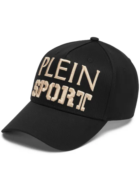 Plein Sport logo-embroidered baseball cap Black AADAUAC0611STE003N