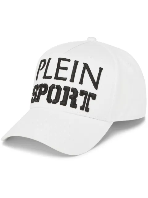 Plein Sport logo-embroidered baseball cap White AADAUAC0611STE003N