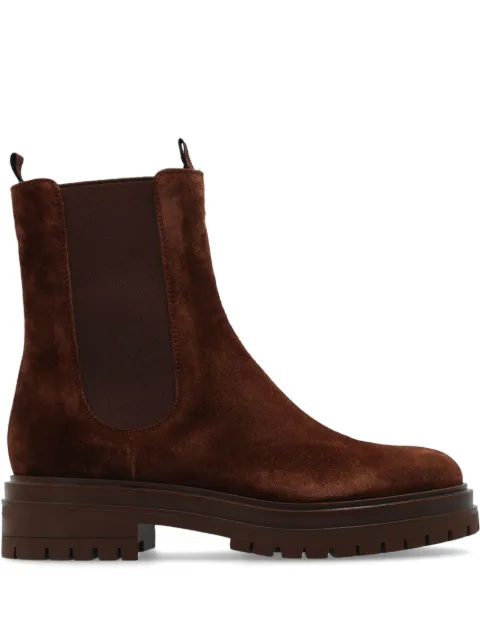 Gianvito Rossi Chester elasticated-panels boots Brown G7346220GOMSUE