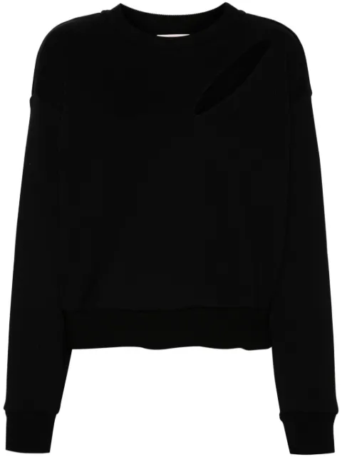 Alexander McQueen logo-embroidered sweatshirt Black 794769QLAC8