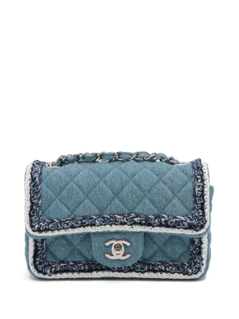 CHANEL Pre-Owned 2018 denim quilted shoulder bag Blue CHANELDENIMFLAPBAG